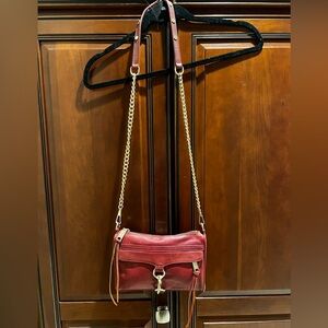 Rebecca Minkoff Maroon Large Mac Crossbody